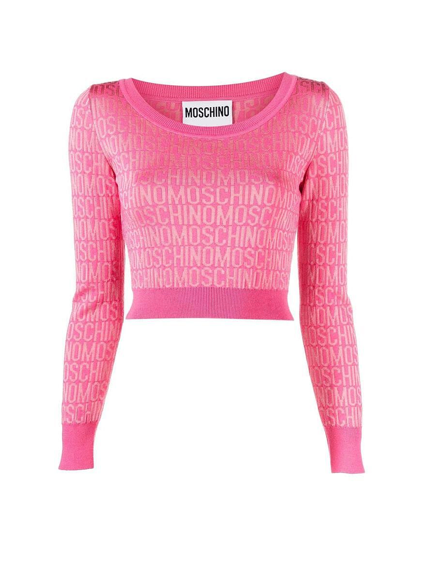 Блуза със скъсена дължина Moschino