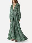 lurex pliss' tulle crossover shirt