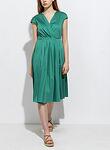Миди рокля с плисиран мотив Weekend Max Mara Vertice