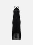 sustainable viscose and raffia dress