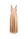 stretch heavy silk satin sleevless dress