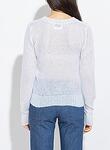 double light mohair roundneck sweater