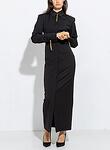 CHAIN BUTTON SHIRT DRESS