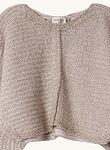 lurex chenille poncho sweater
