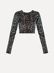 sequinned velvet t-shirt