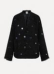 soft boucl' blouson with little mirrors