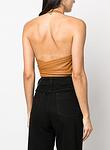 nappa leather knotted top