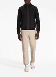 MENS  HOODED MIXED MEDIA  JACKET