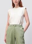 ROSALIA CREWNECK TANK TOP WITH TIE