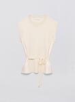 ROSALIA CREWNECK TANK TOP WITH TIE