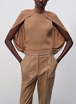 JEANNIE TURTLENECK CAPE TANK TOP