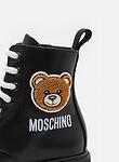 TEDDY PATCH ANKLE BOOTS LACE UP