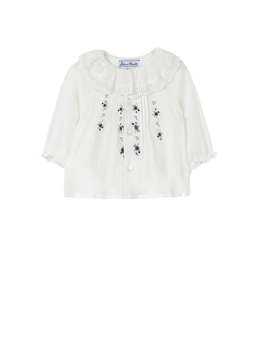 Блуза с флорална бродерия Tartine et Chocolat