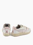 EJ EGG ROCKET - LOW SNEAKER CRACK LEATHER/CALF L WHITE/PINK