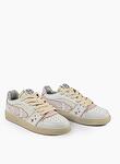 EJ EGG ROCKET - LOW SNEAKER CRACK LEATHER/CALF L WHITE/PINK