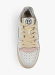 EJ EGG ROCKET - LOW SNEAKER CRACK LEATHER/CALF L WHITE/PINK