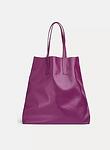 maxi nappa leather shopping bag