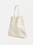 maxi nappa leather shopping bag