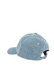 DENIM EMBROIDERED LOGO BASEBALL HAT