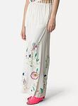 heaven embroidery viscose crepe pants