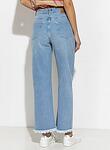 WOMENS STRAIGH LEG JEAN RAW HEM