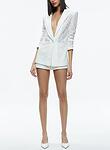 JUDITH SHEER LACE NOTCH COLLAR BLAZER