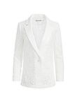 JUDITH SHEER LACE NOTCH COLLAR BLAZER