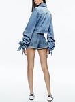 TIFF DENIM JACKET W BOW SLV