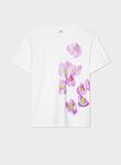 WOMENS FLORAL & LOGO T-SHIRT