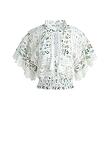 TABITHA LACE BTNFT CRPD BLOUSE