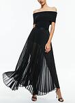 KATZ SNBRST PLT MAXI SKIRT W HOT PANT