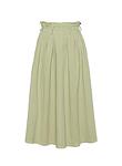 peached cotton twill elasticated skirt