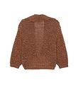 boucle chamois tape cardigan