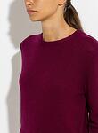 cashmere wool gauze roundneck sweater