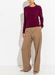 cashmere wool gauze roundneck sweater