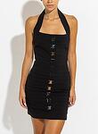 MULTI BUCKLE FITTED DRESS