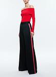 DYLAN HR WIDE LEG PANT W RACING STRIPE DETAIL