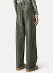 suede lizard print cargo pants