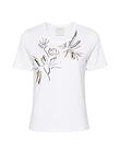 crystal rose cotton jersey t-shirt