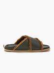 nappa lether crossed sandals