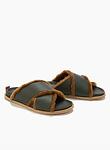 nappa lether crossed sandals