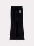 STAR TIGER EMB VELVET TRACK PANT