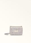 Мини Crossbody чанта Furla Silver