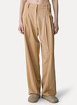 viscose wool twill pinces pants