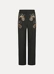 frangipane gardens  embroidery twill pants