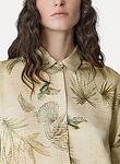 the sacred forest  print envers satin shirt