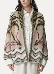 the sacred forest  jacquard cardigan