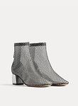 strass mesh anckle boots