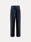 cotton viscose stretch velvet pinces pants