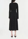 PRUITT L/S MIDI DRESS WITH EMBELLISHMENT